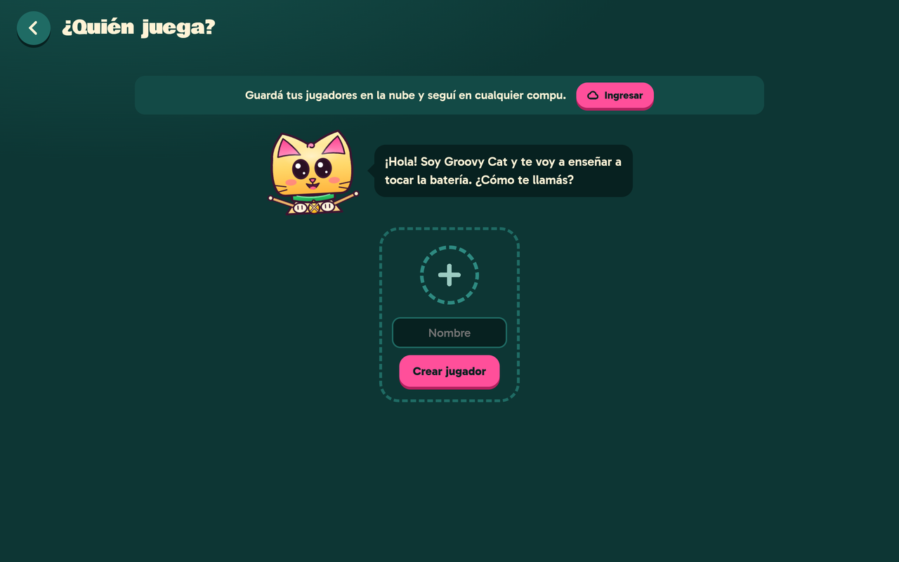 El gato te recibe: cada jugador tiene su nombre y sus estrellas.
